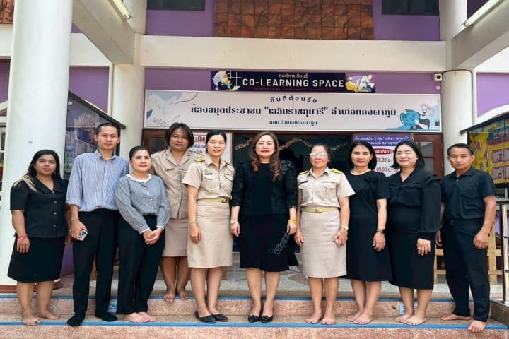 อธิบดีเกศทิพย์ Surprise Visit ห้องสมุดฯ ทองผาภูมิ หนุนผู้เรียนชาติพันธุ์สู่โอกาสเท่าเทียม